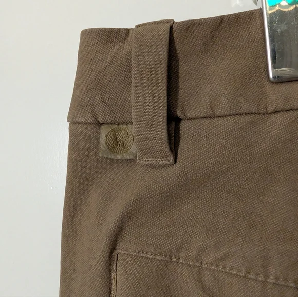 LULULEMON ABC slim fit trouser - size 32 - khaki/brown - Picture 7 of 9